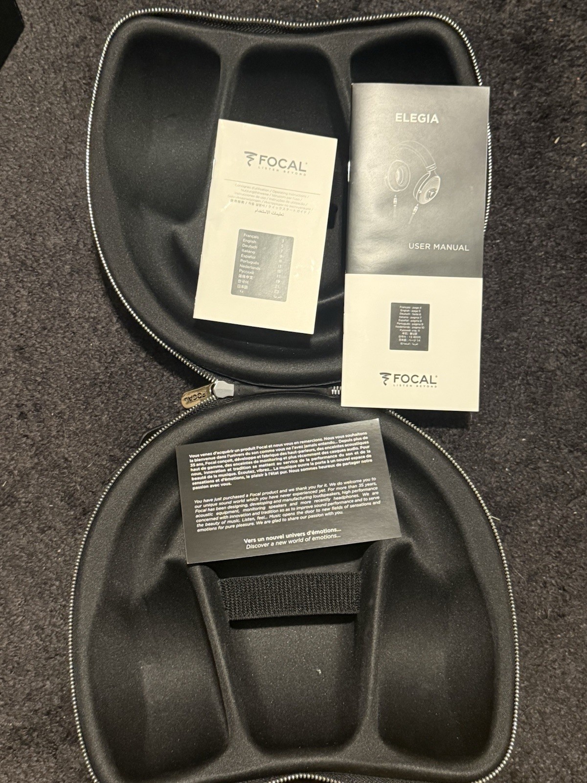 Focal Elegia Closed-Back Over the Ear Wired Headphones – Black