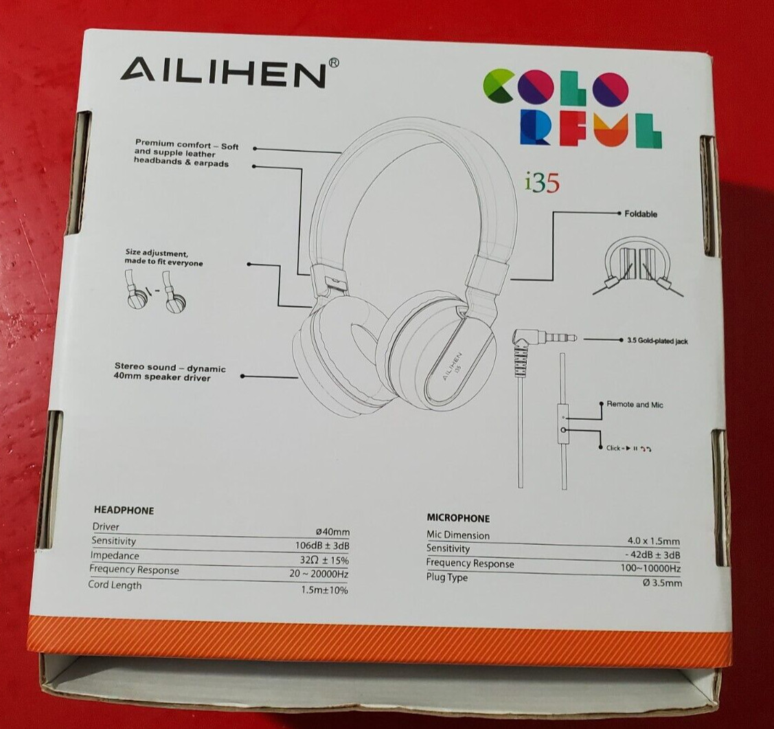 AILIHEN i35 Foldable Headphones for Kids: Collapsible Take me Everywhere