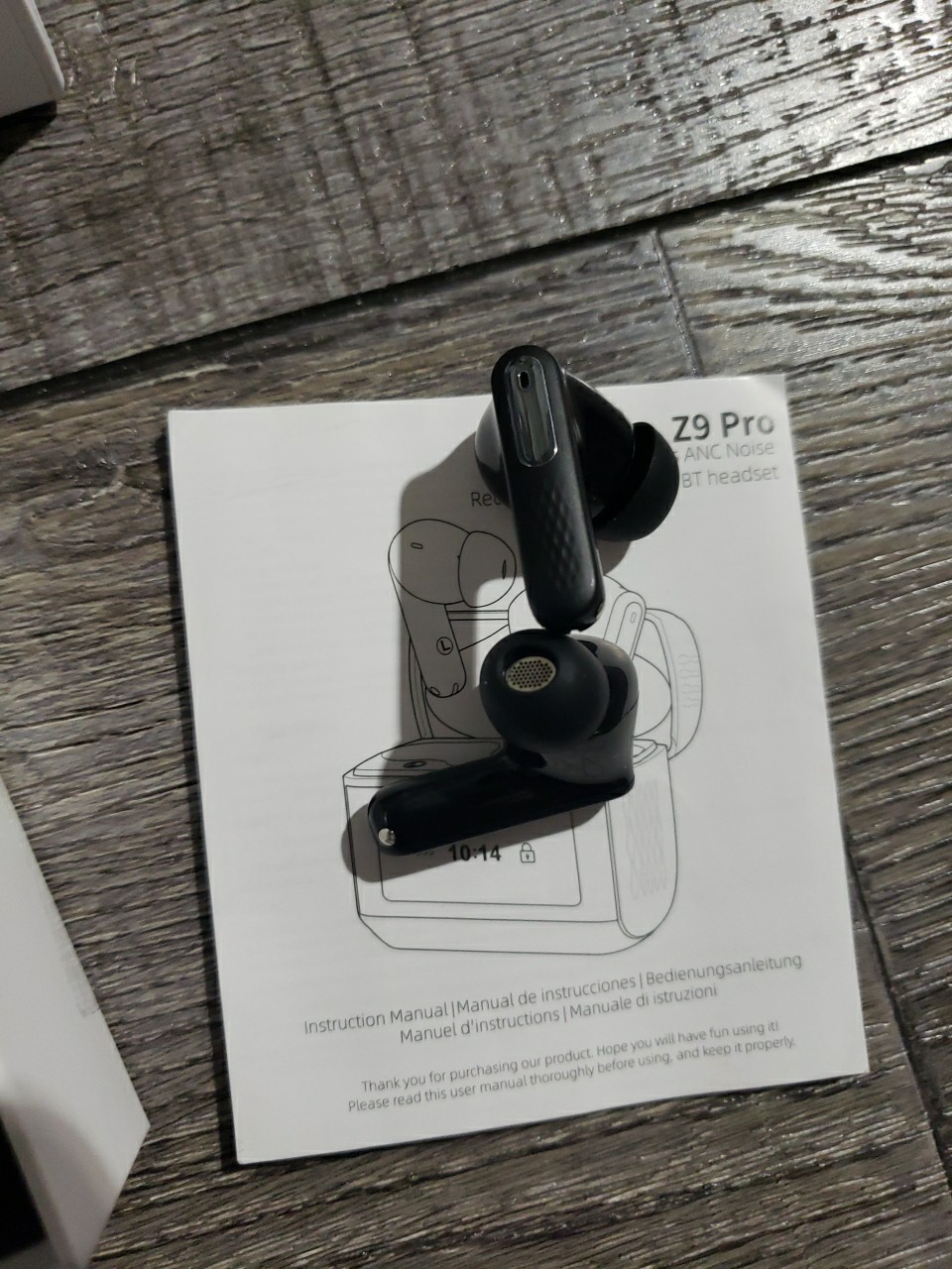 ZYHKON Z9 Pro Wireless Earbuds w/ Touch Screen, Transparency Mode, IPX7 Earphone