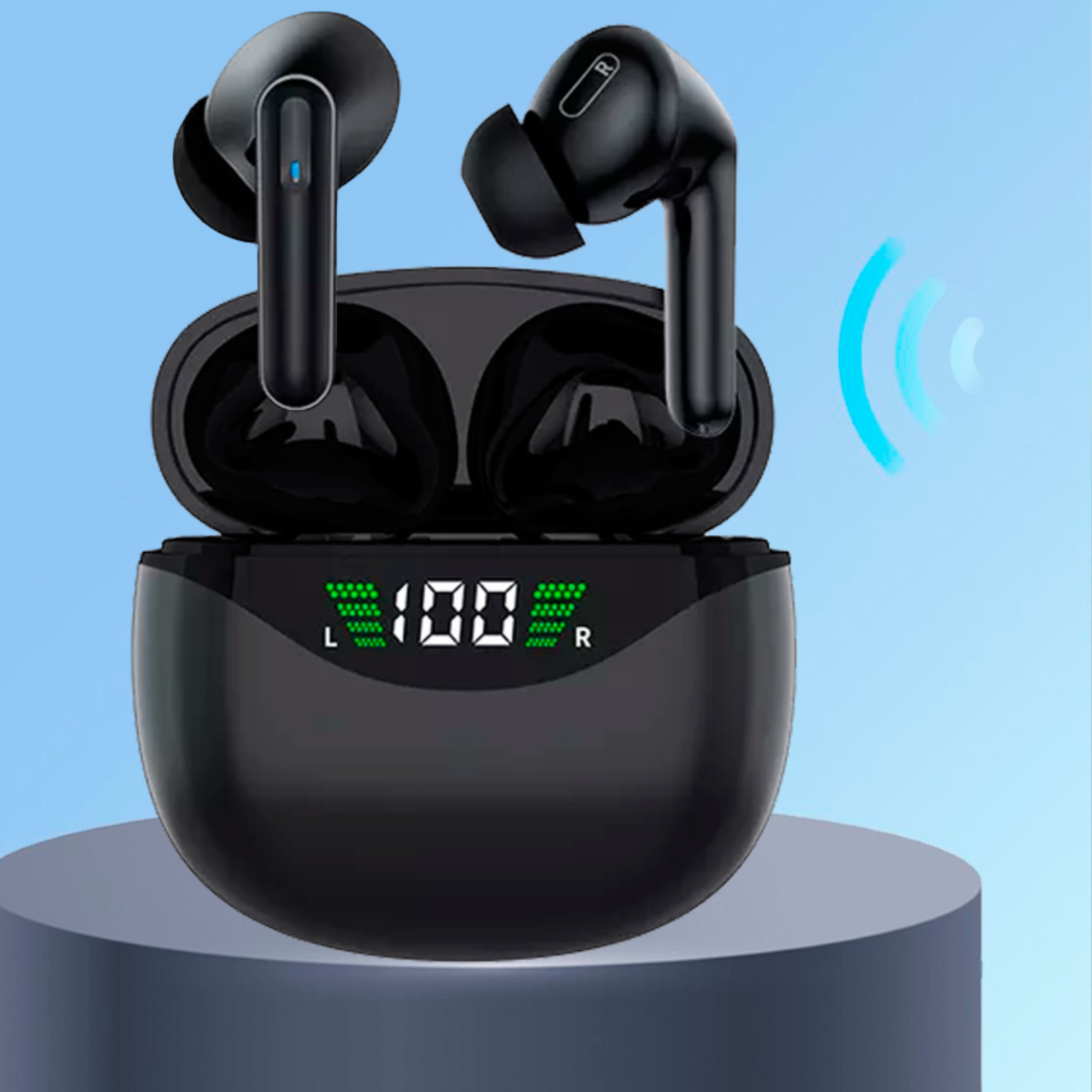 Bluetooth Earbuds Headset 5.3 Wireless Noise Cancelling Trucker Waterproof Lot