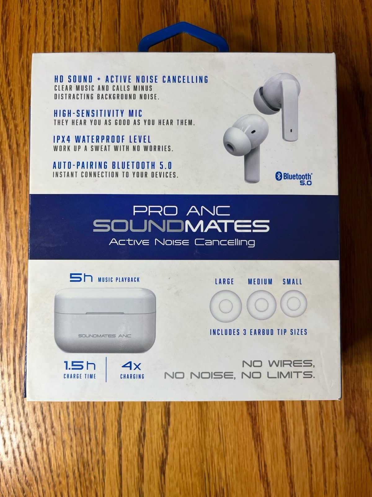 TZUMI Sound Mates Pro Anc Wireless Earbuds! iPhone Android Bluetooth 5.0 NEW!