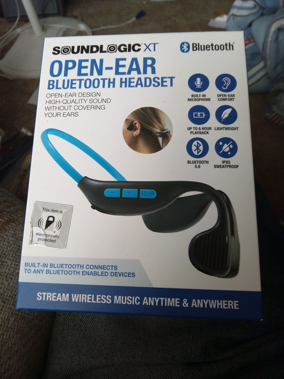 SoundLogic XT Open-Ear Wireless Headset Bluetooth