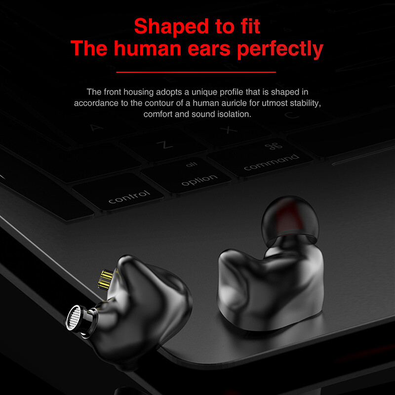 TRN BA5 10BA Drivers In-Ear Earphone IEM HIFI Monitor Earphones Detachable Cable