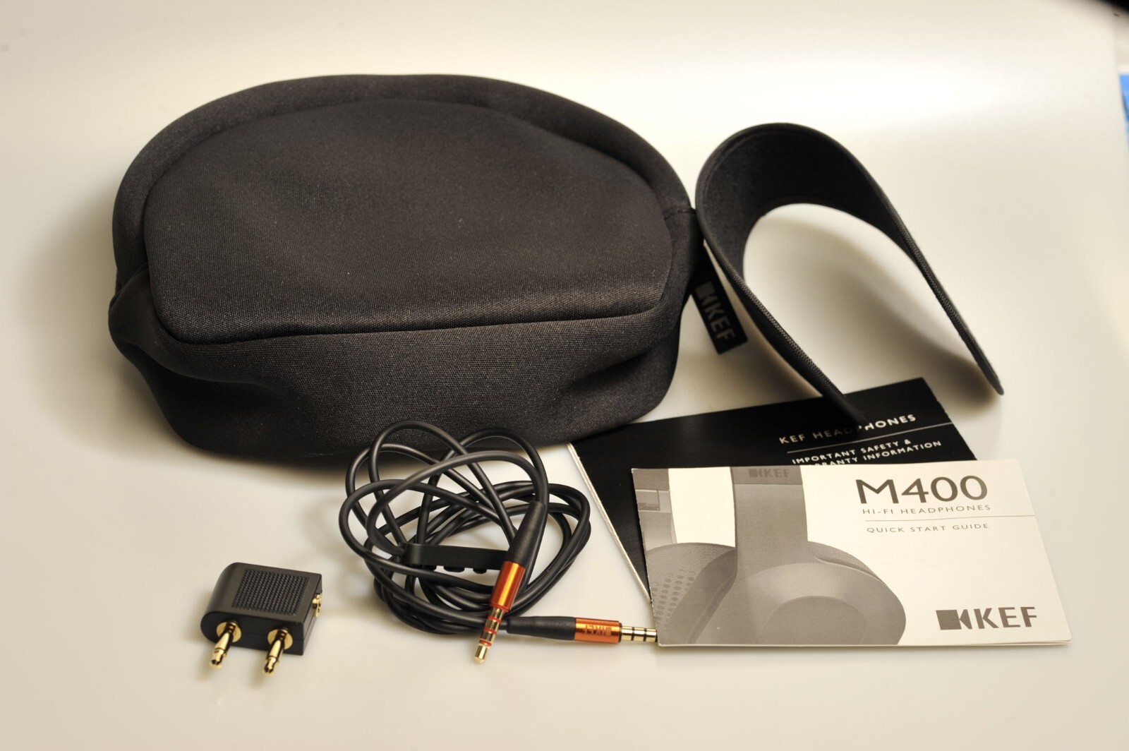 KEF M400 Sunset Orange Hi-Fi Wired Headphone “Mint” w/Box [M400001339H24NbF]
