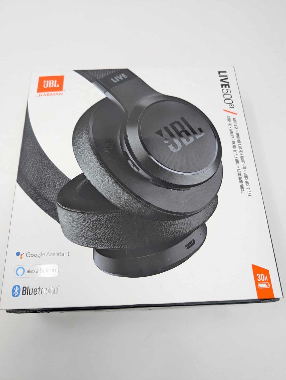 New JBL LIVE 500BT Wireless Bluetooth Over-Ear Headphones Built-in Microphone