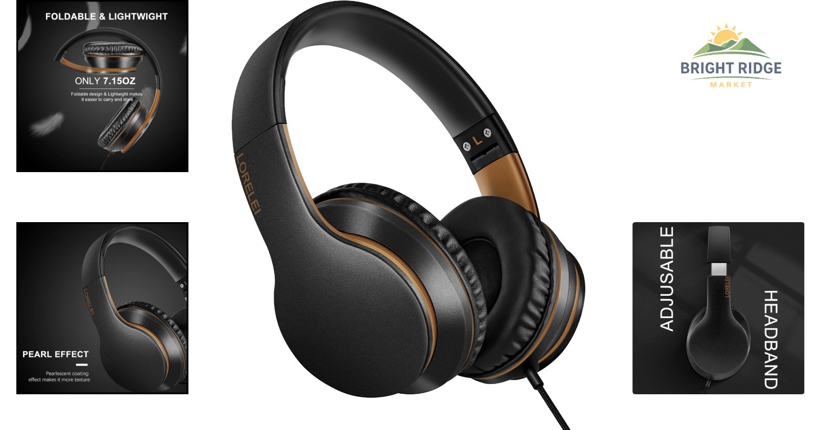 Comfortable Over-Ear Headphones with Passive Noise Control and Media Control
