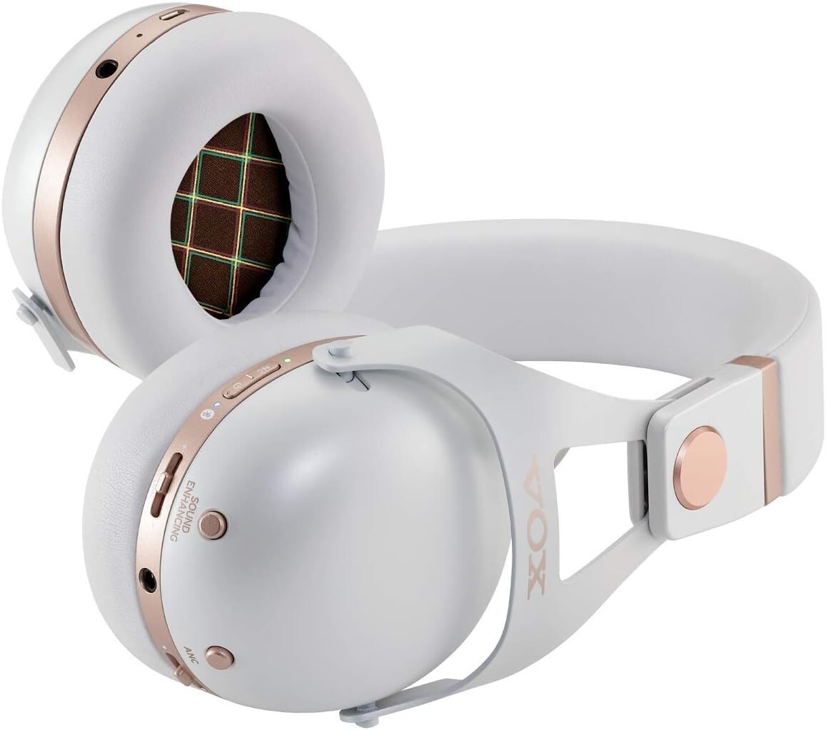 VOX VH-Q1 Noise Canceling Headphones White Google Assistant Siri Bluetooth
