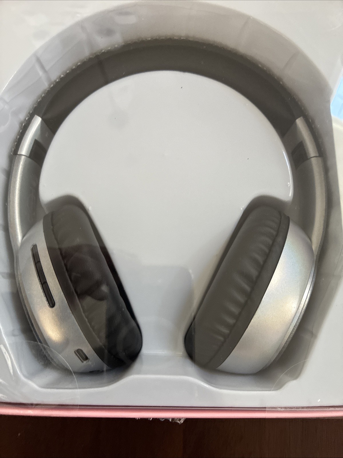 New Juicy Couture Bling Silver Grey Rhinestone Wireless Headphones