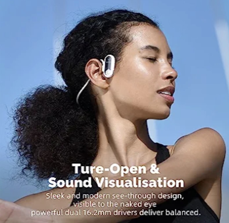 BRAND NEW – Open-Ear Headphones Air Conduction Sound Visualization 16.2mm Driver