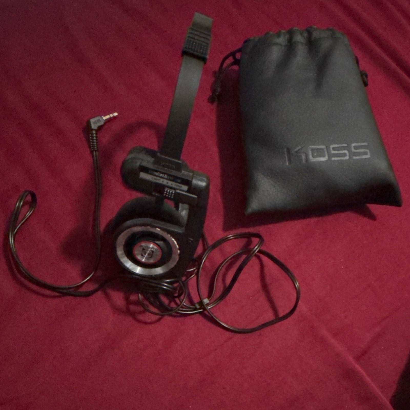Koss Porta Pro Wired Headphones Black Ear-Pad w/ Carrying Pouch