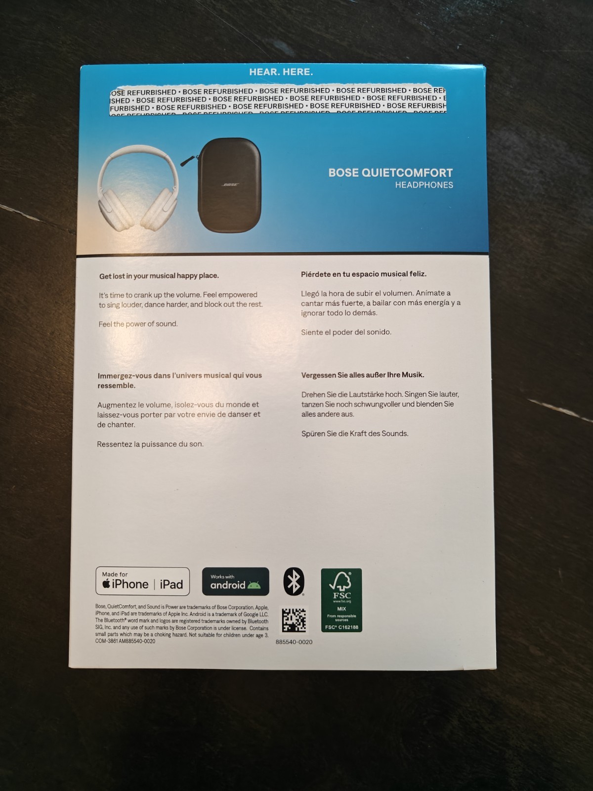 Bose – QuietComfort Headphones (Gen 1) – White Smoke