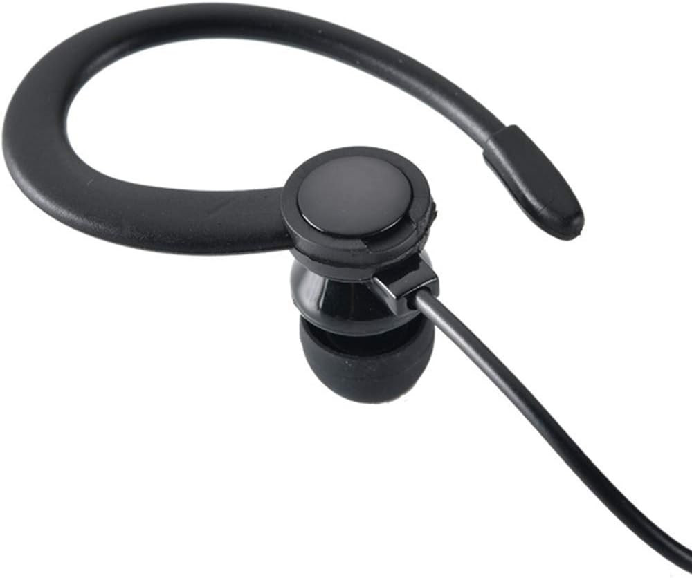 Single Side Earphone In-Ear Stereo to Mono Earbuds,3.5Mm Plug Ear Hook Earpiece,