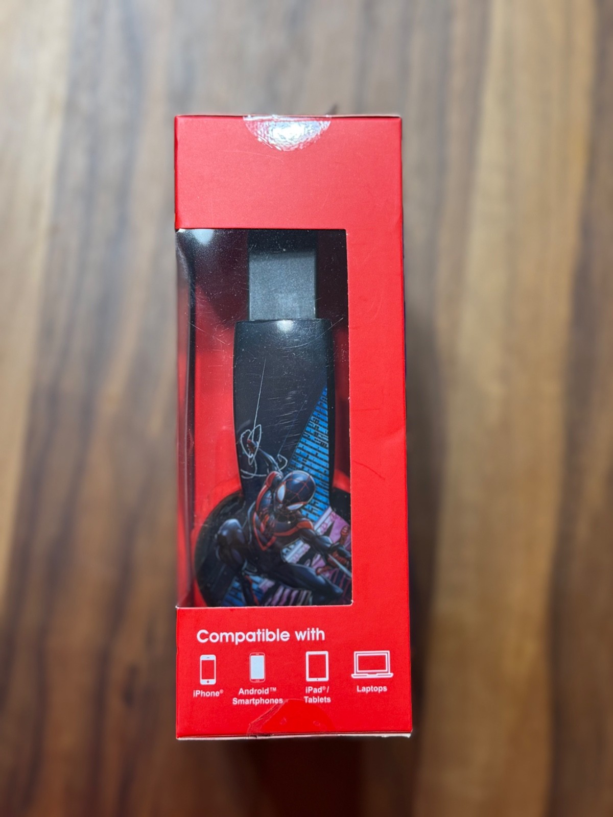 Spider man Kid Safe Wired Headphones Adjustable Headband Soft Ear Cushions