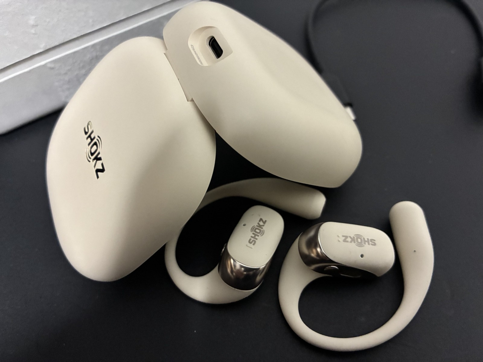 Shokz OpenFit 2 Open-Ear Bluetooth True Wireless Earbuds – Beige (T920)
