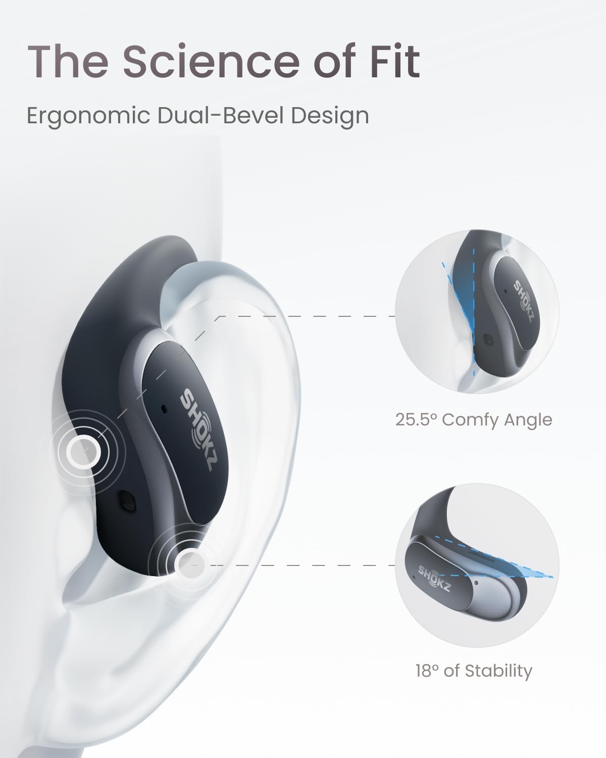 OpenFit Air – Open-Ear Headphones, True Wireless Earbuds, Water Resistant, Se…
