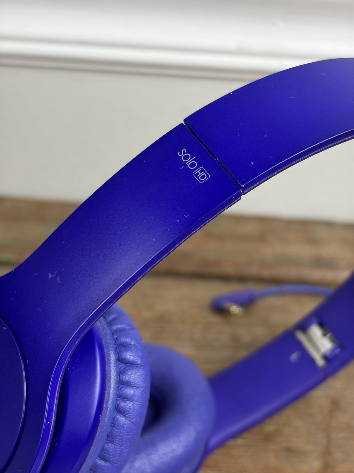 Beats by Dr. Dre Solo HD On-Ear Headphones Purple with Cord Tested Working