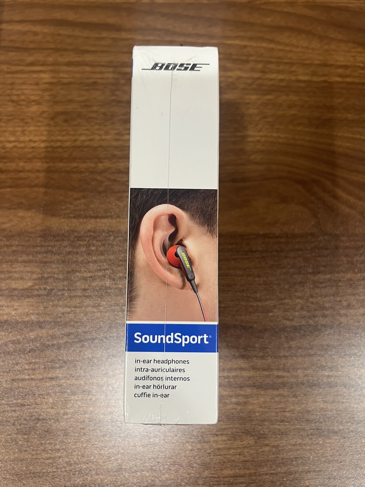 BOSE SoundSport Wired in-ear headphones Controls w/ Mic Power Red NEW Apple