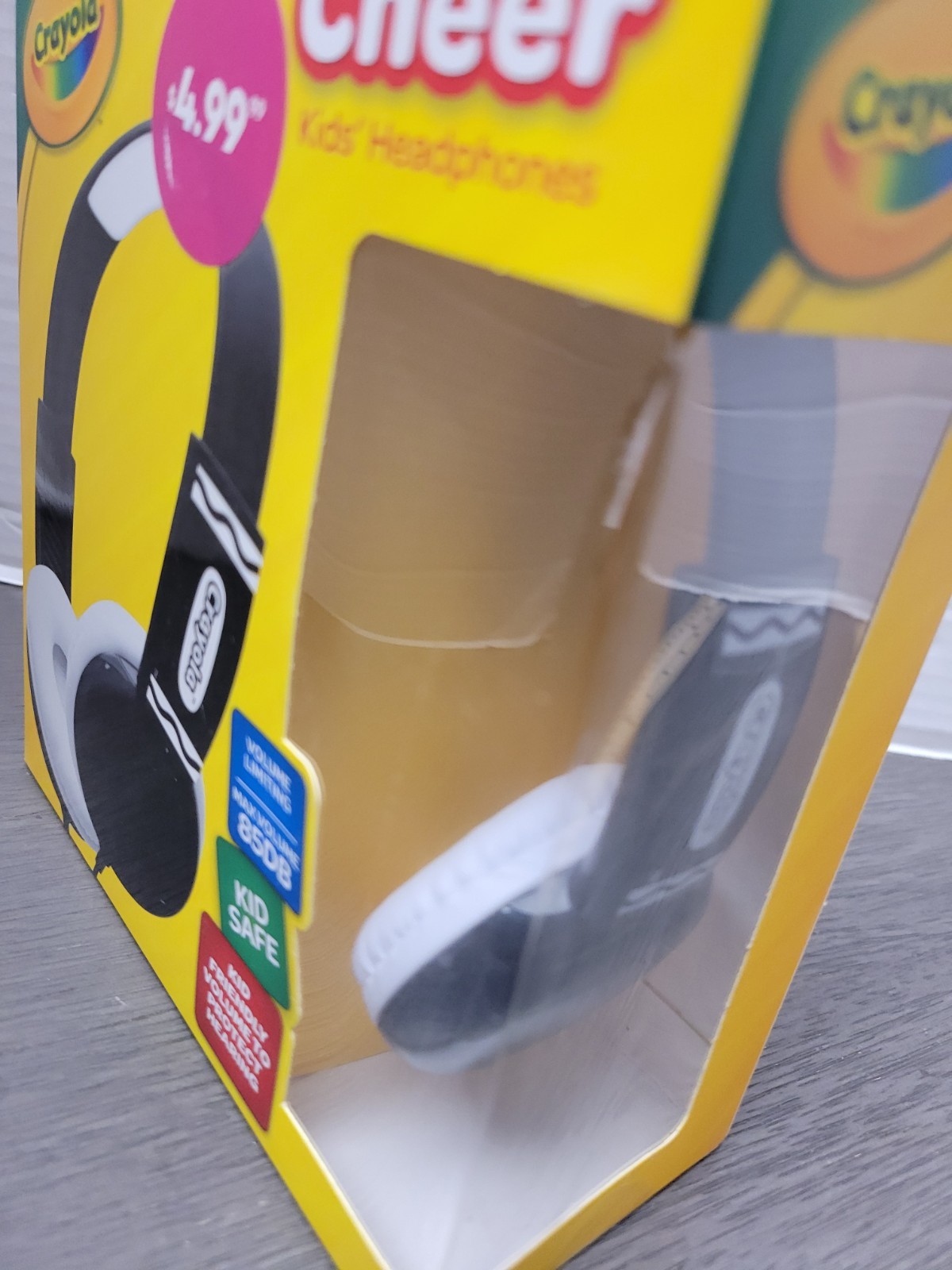 Crayola Cheer Kids’ Wired Headphones (Black/White) (Brand New • Factory Sealed)