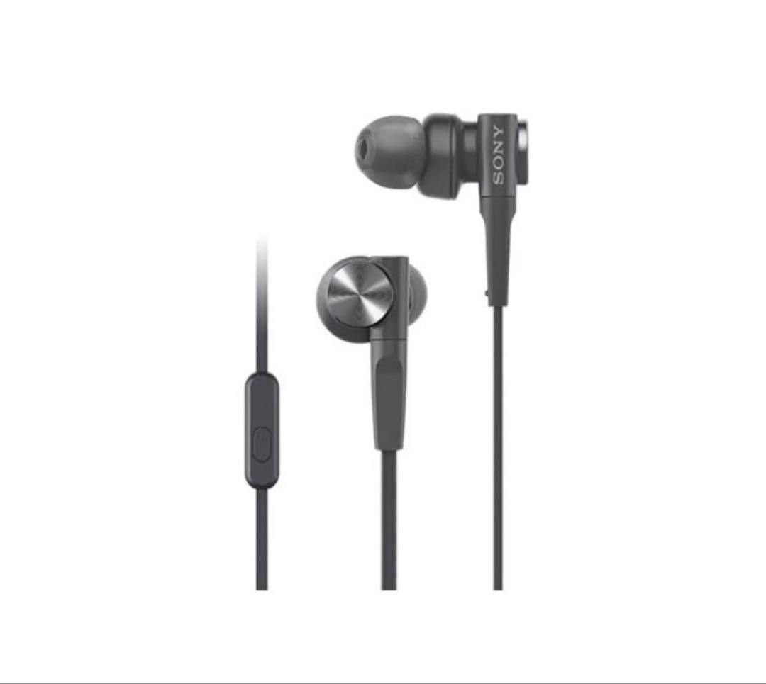 Sony MDR-XB55AP Black Extra Bass Wired In-Ear Earbuds with Mic Remote Used