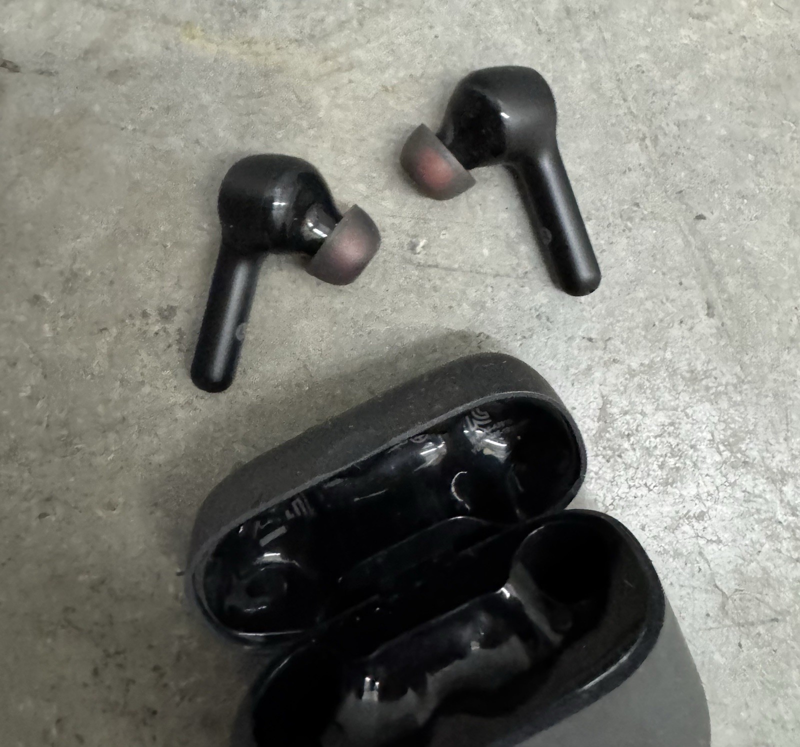 Soundcor Wireless Earbuds Smart Noise Cancelling Headphones 2-in-1 Case Untested