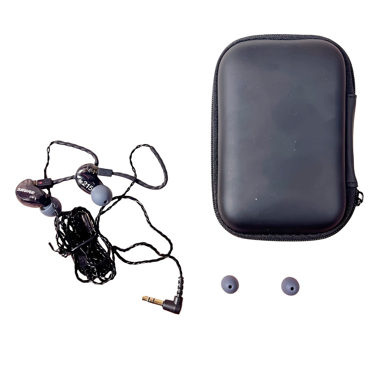Shure SE215K Professional In Ear Live Sound Monitoring Headphones Black Earbuds