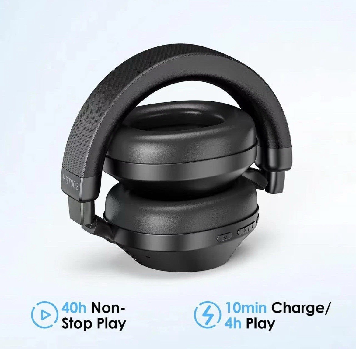 Noise Cancelling Headphones Over Ear Bluetooth 5.3 Wireless/Wired, 40H Playtime