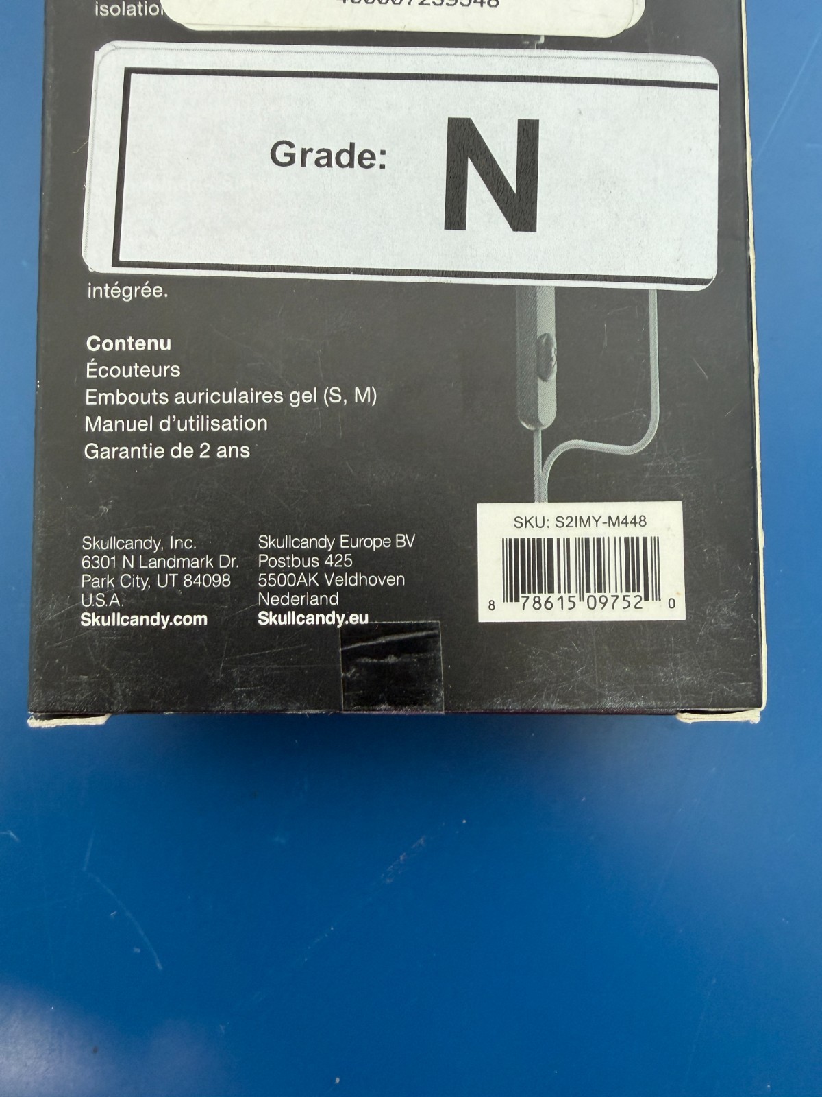 NEW Skullcandy Ink’d+ Plus Wired Earbuds Android Earphones with Mic 3.5mm Black