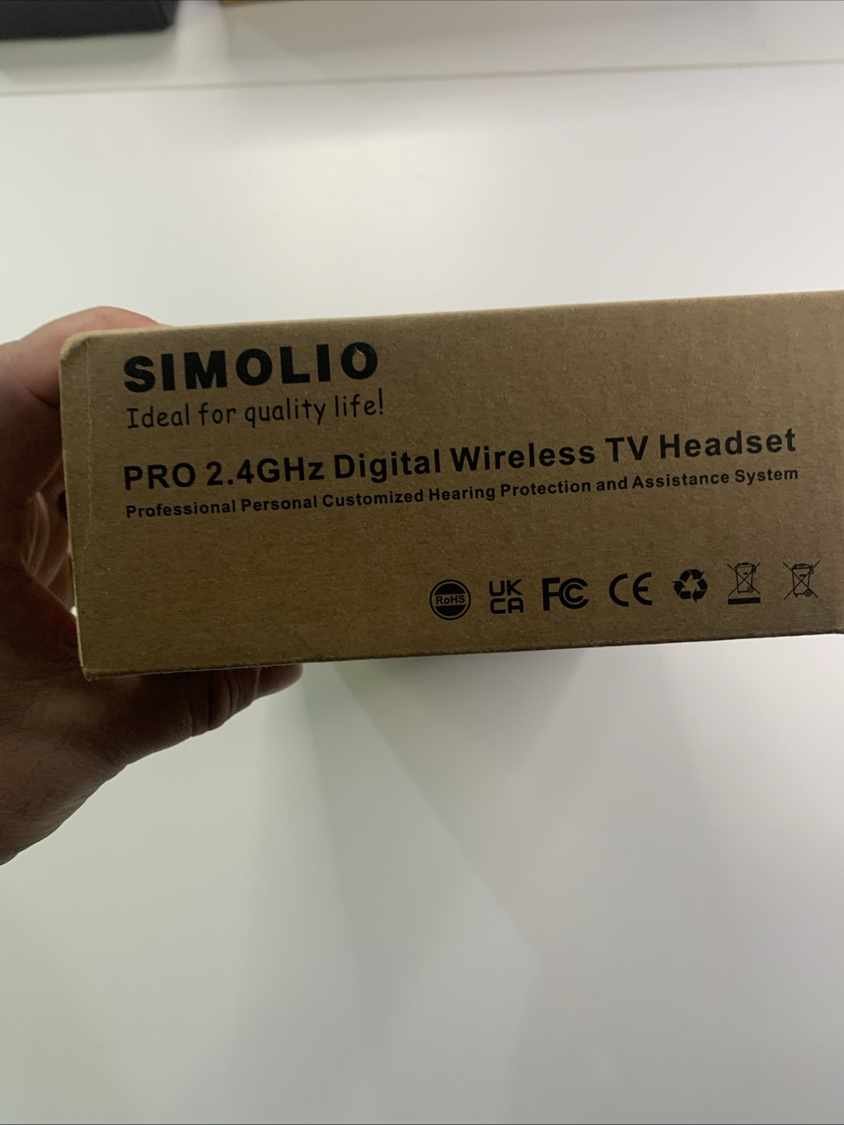 SIMOLIO SM-824D2 Dual Digital Wireless TV Headset Hearing Assistance
