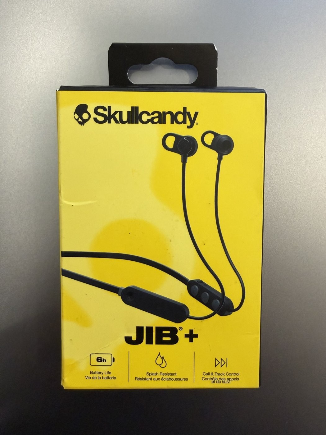 Skullcandy Jib+ Plus Wireless Bluetooth Earbuds Black NEW Sealed 6Hr Battery Mic