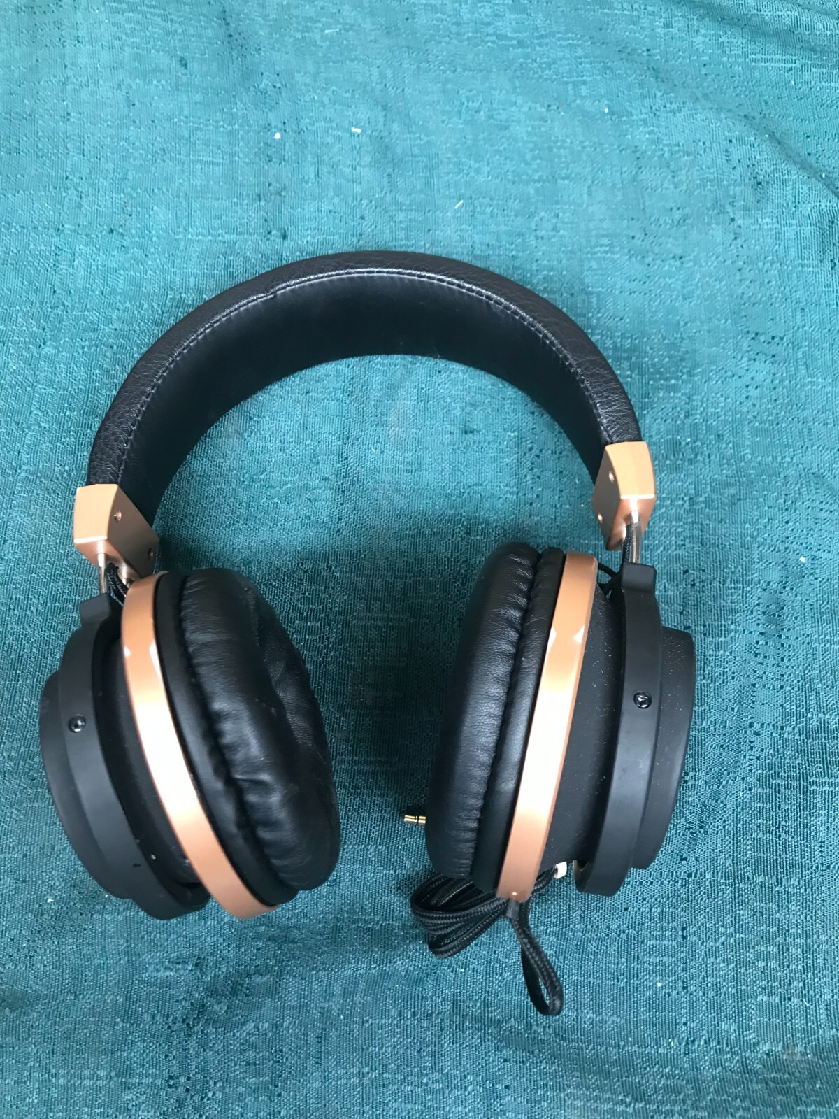 Headphones – Double – Headband – 3.5mm Jack – Ear Cup – Black/Brown – Tested