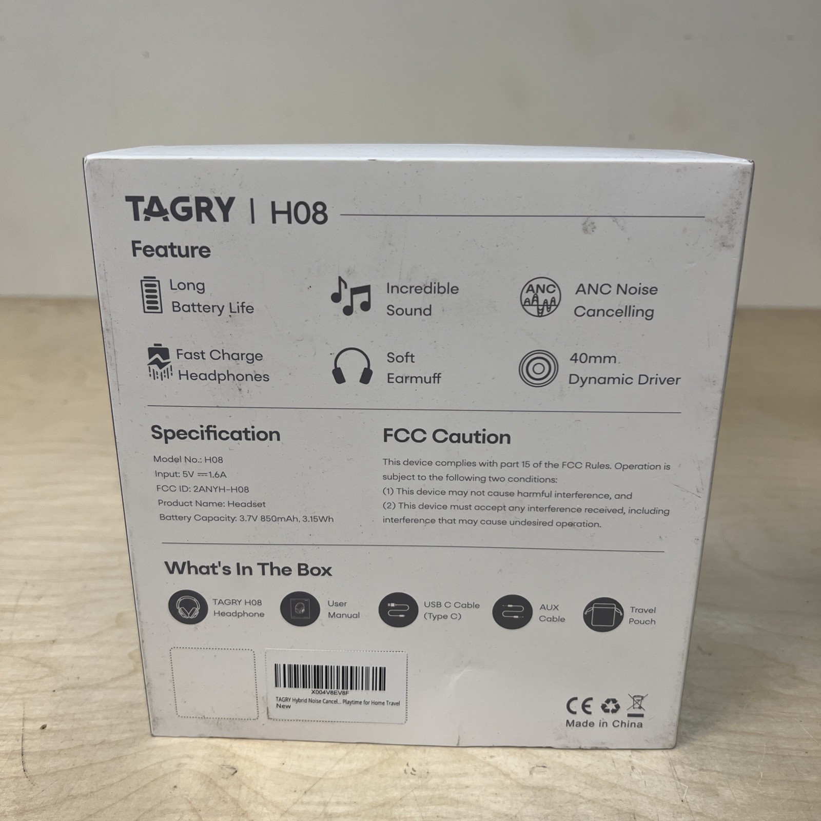 Tagry Active Cancelling Headphones H08 Fast Charging