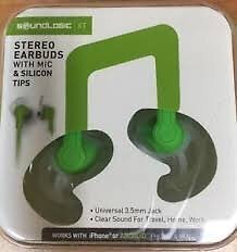 SoundLogicXT Ster0 Earbuds With MiC &Silicon Tips