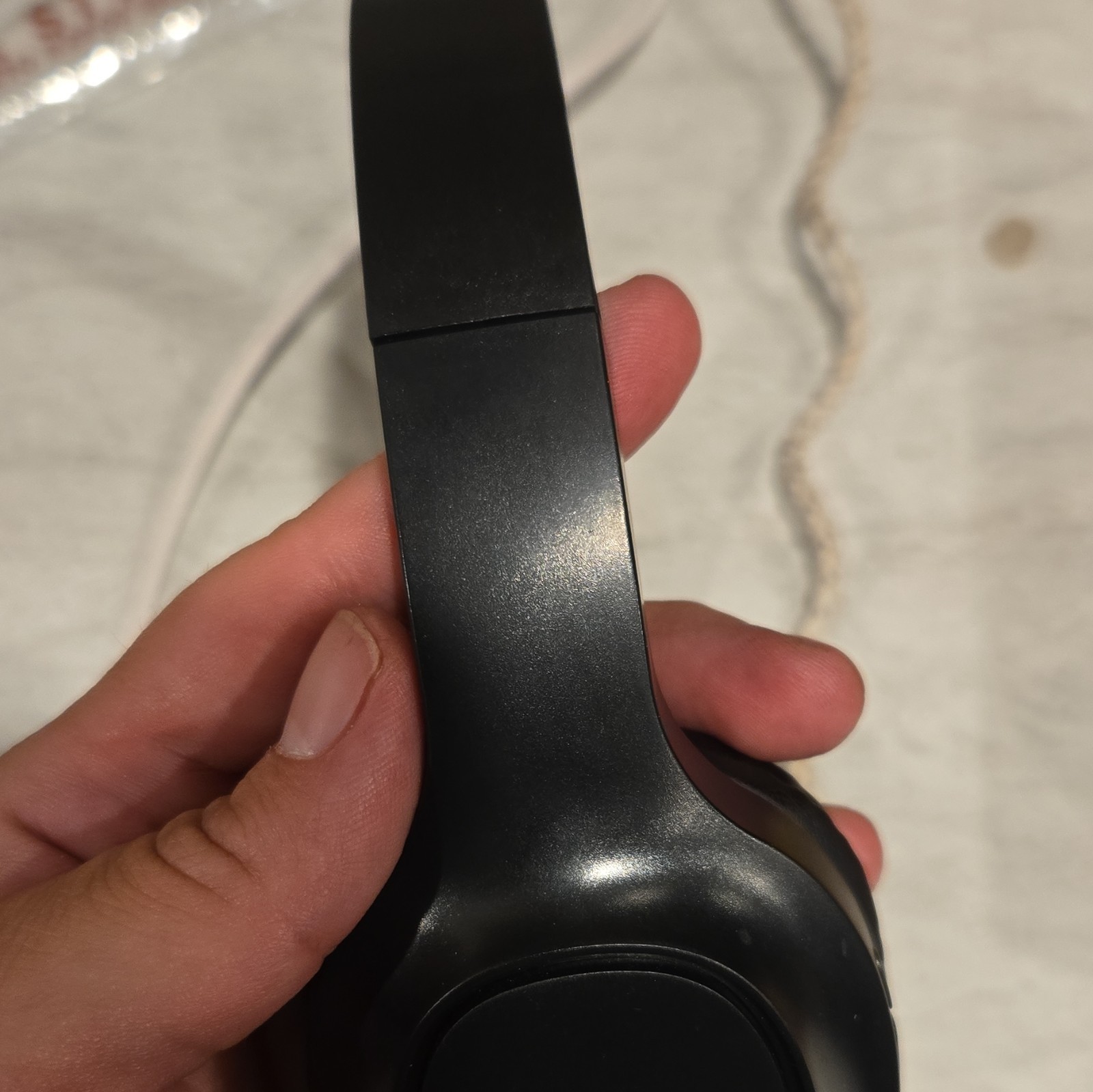 Black On-Ear Headband Wired Headphones, Double Earpieces, 3.5mm Jack, 0.8m