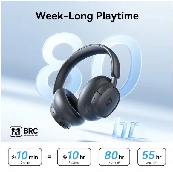 Baseus Bass BH1 NC Lite ANC Wireless Headphones 95% Noise Cancelling