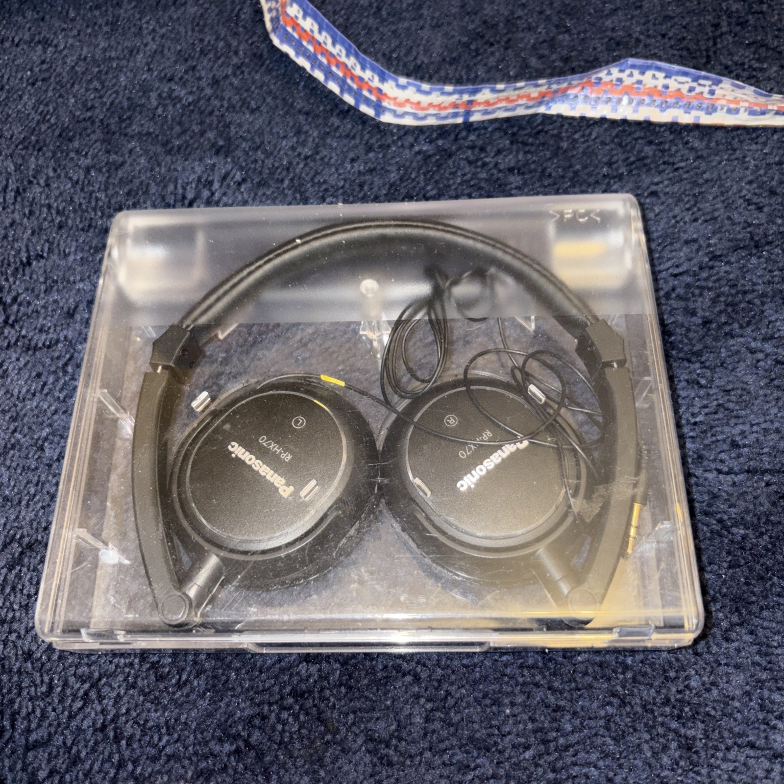 Panasonic RP-HX70 Slimz Foldable Headphones with Retractable Cord