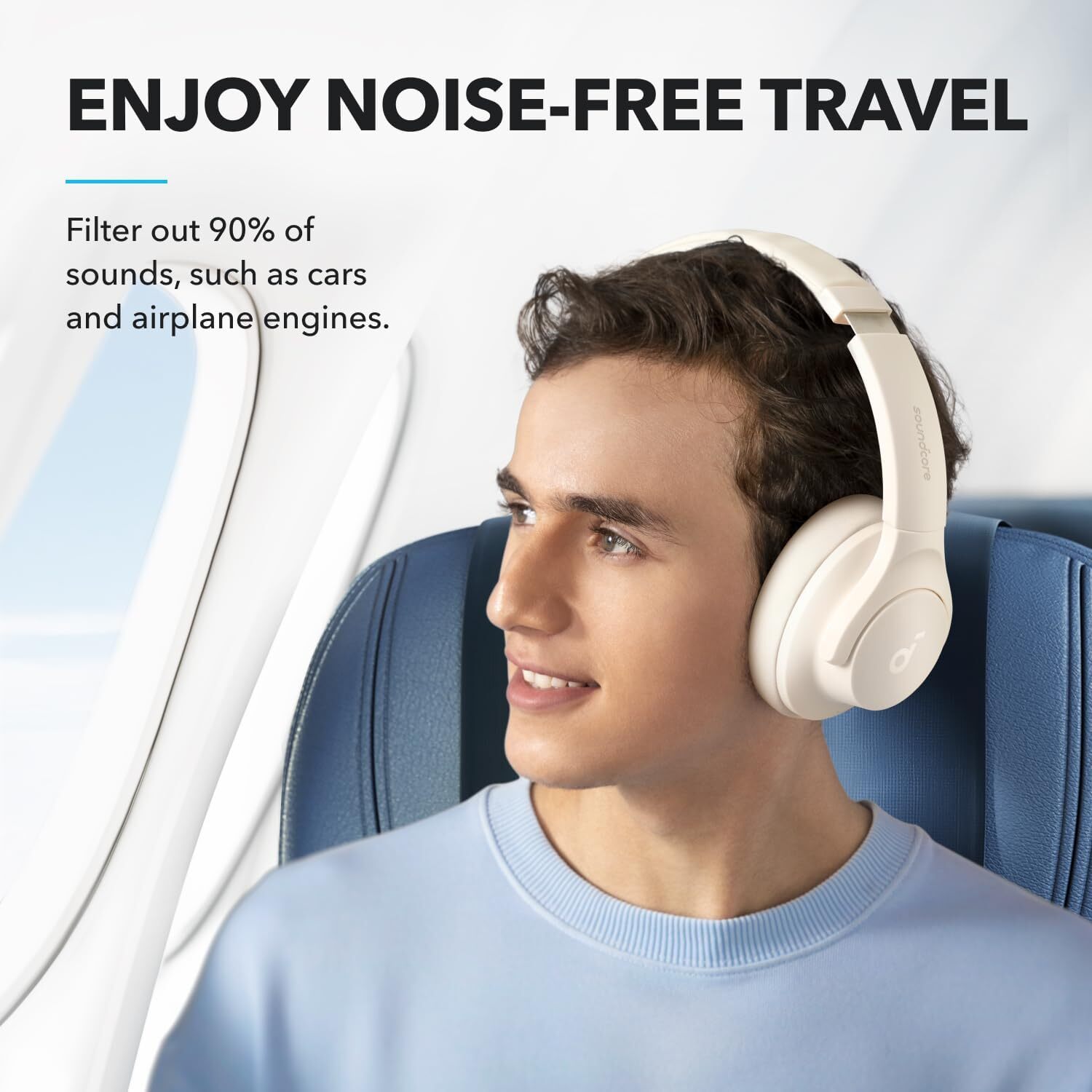 Soundcore Q20i Wireless Over-Ear Headphone Hybrid Active Noise Cancelling|Refurb