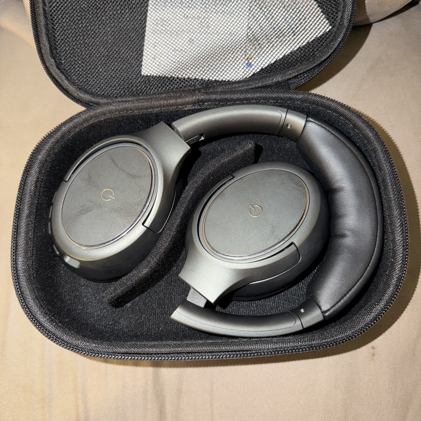 Acrux Google G107 Over-Ear Headphones Black Double Wireless Bluetooth w/Case