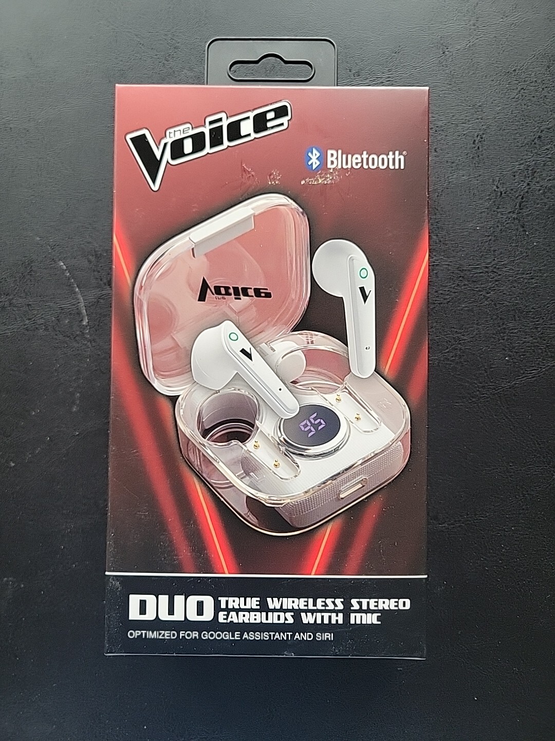 The Voice Duo True Wireless Stereo Earbuds with Mic – White [Electronics]