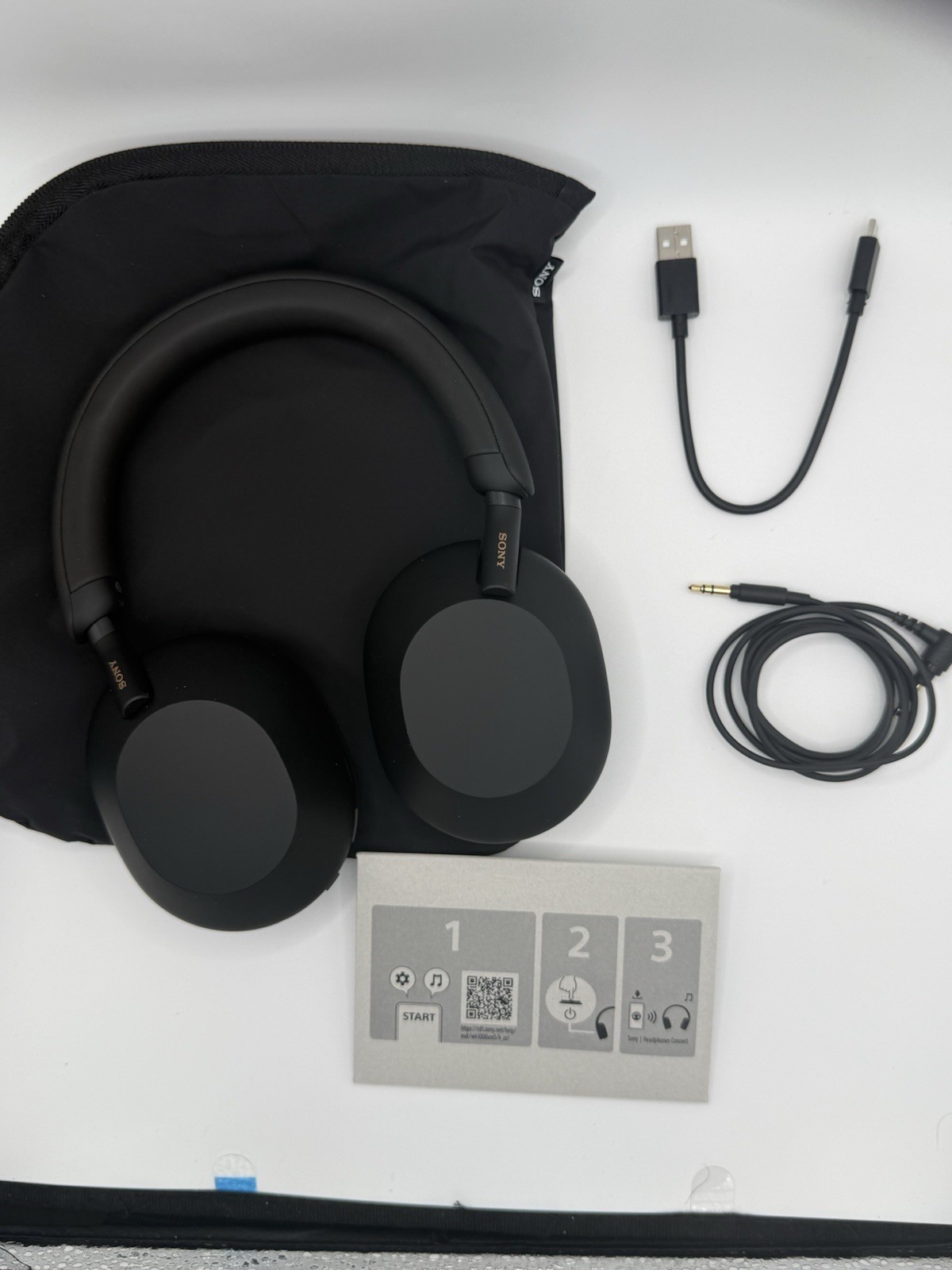 Sony WH-1000XM5 Wireless Noise Canceling Headphones – Black – Open Box