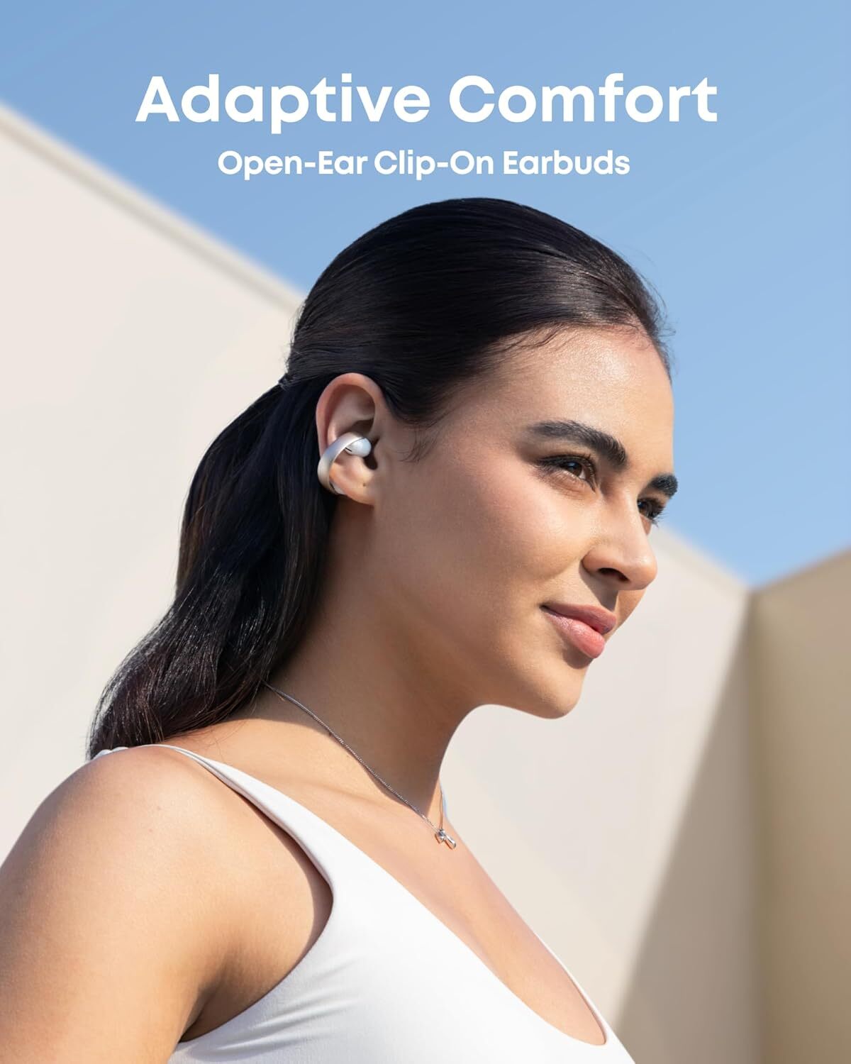 Soundcore AeroClip Open-Ear Clip-On Earbuds Adaptive Comfort 4 Mic&AI Clear Call
