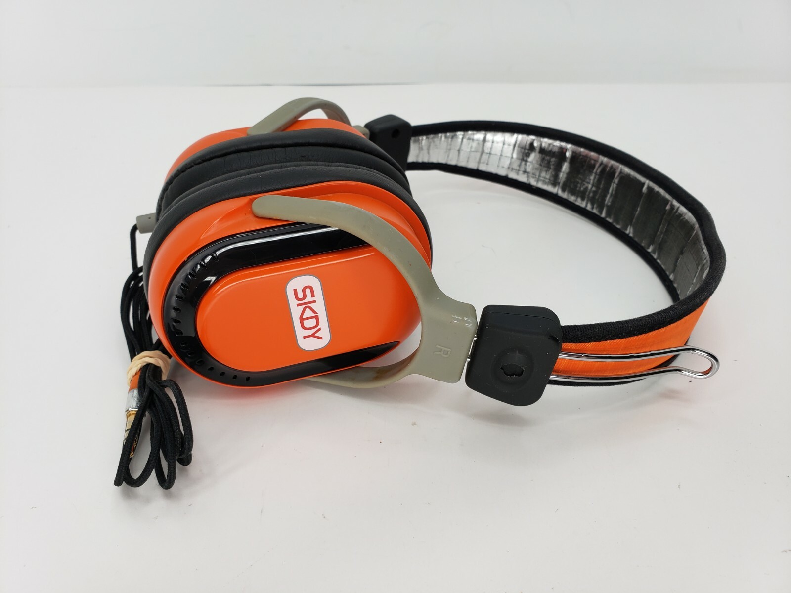 Genuine Skullcandy (SKDY) Federation Orange & Black Agent Headphones **READ**