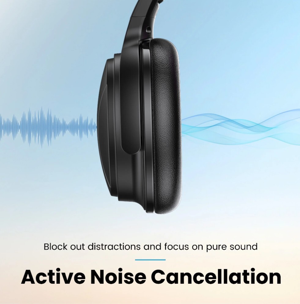 VILINICE Noise Cancelling Headphones, Wireless Bluetooth Over Ear Headphones
