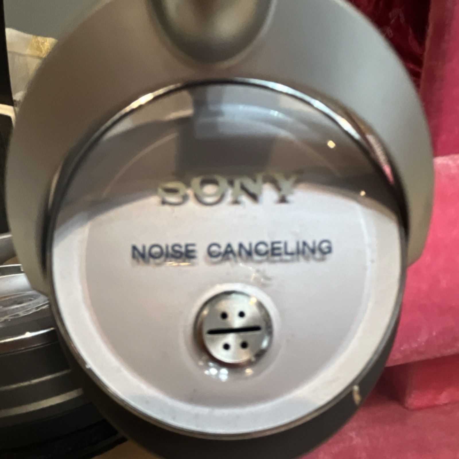 Sony MDR-NC6 Noise Cancelling Headphones Silver Black 3.5mm Headband