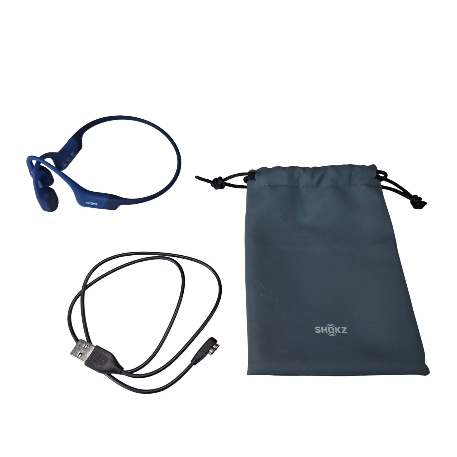 Shokz OpenRun S803 Bone Conduction Bluetooth Sport Headphones Blue Wireless