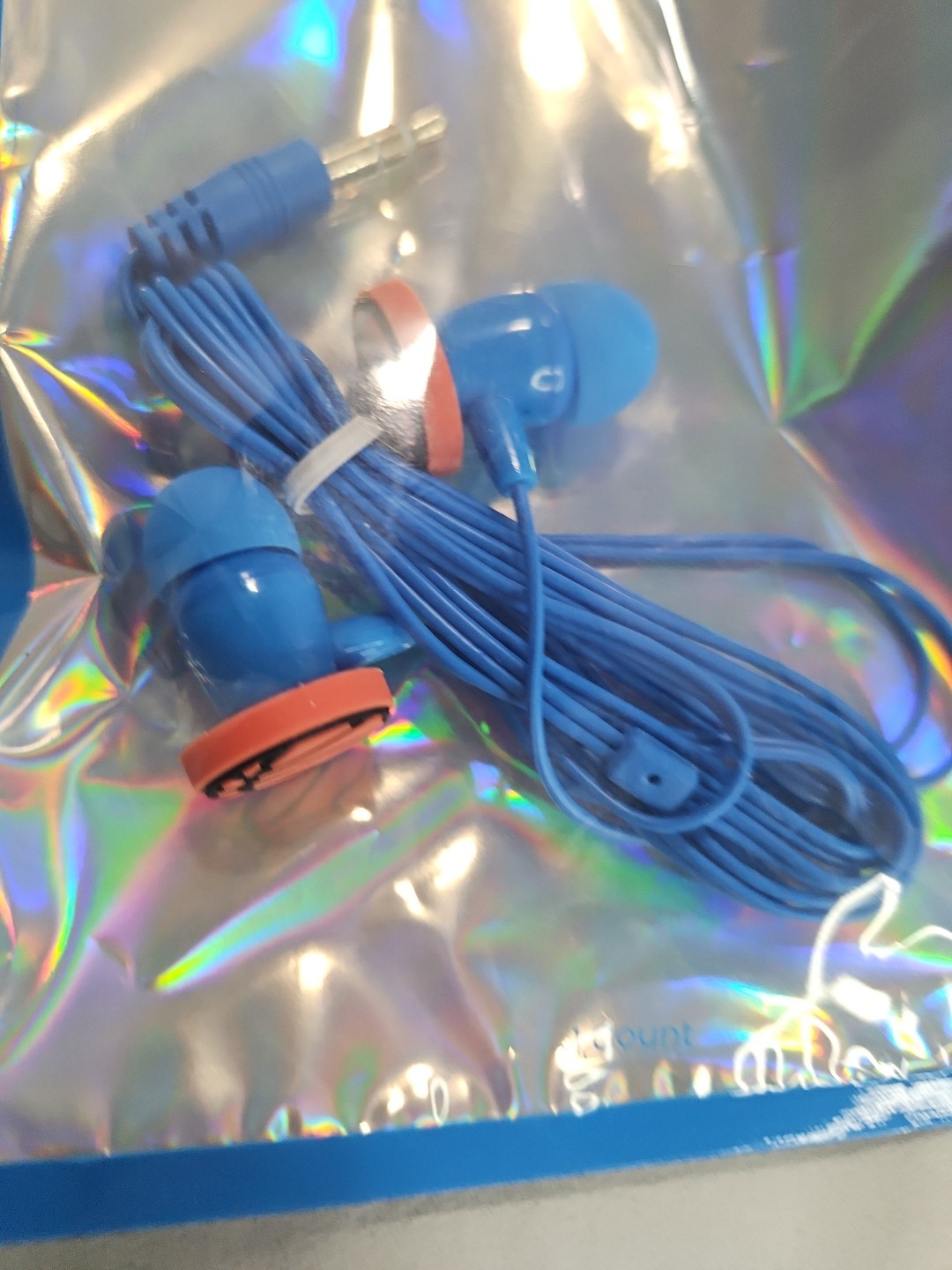 New Wired Earbuds Basketball Earbuds Blue Cable With 35 mm Aux A12