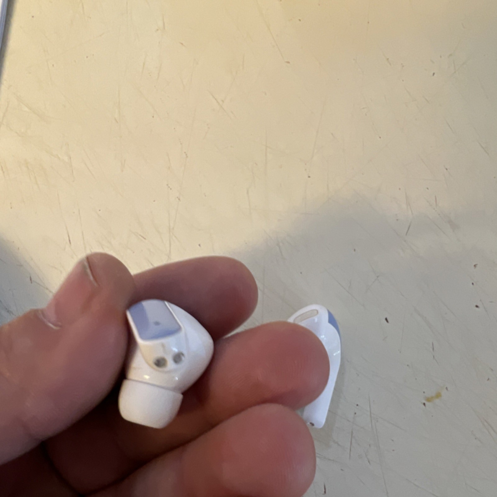 TAGRY X08 Wireless Bluetooth In-Ear Earbuds White Purple w/ Charging Case