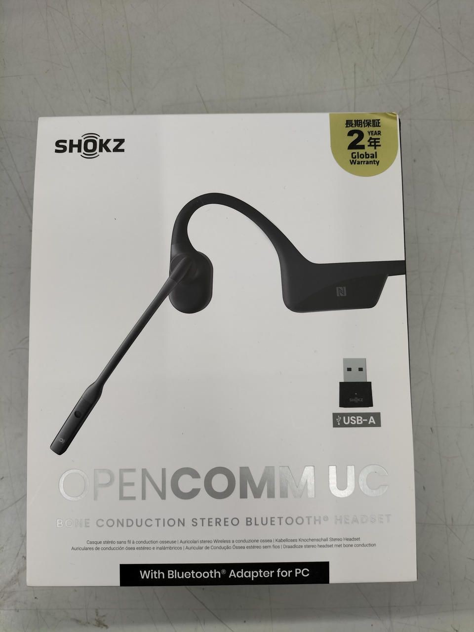 Shokz Bone Conduction Earbuds OPENCOMM UC Used