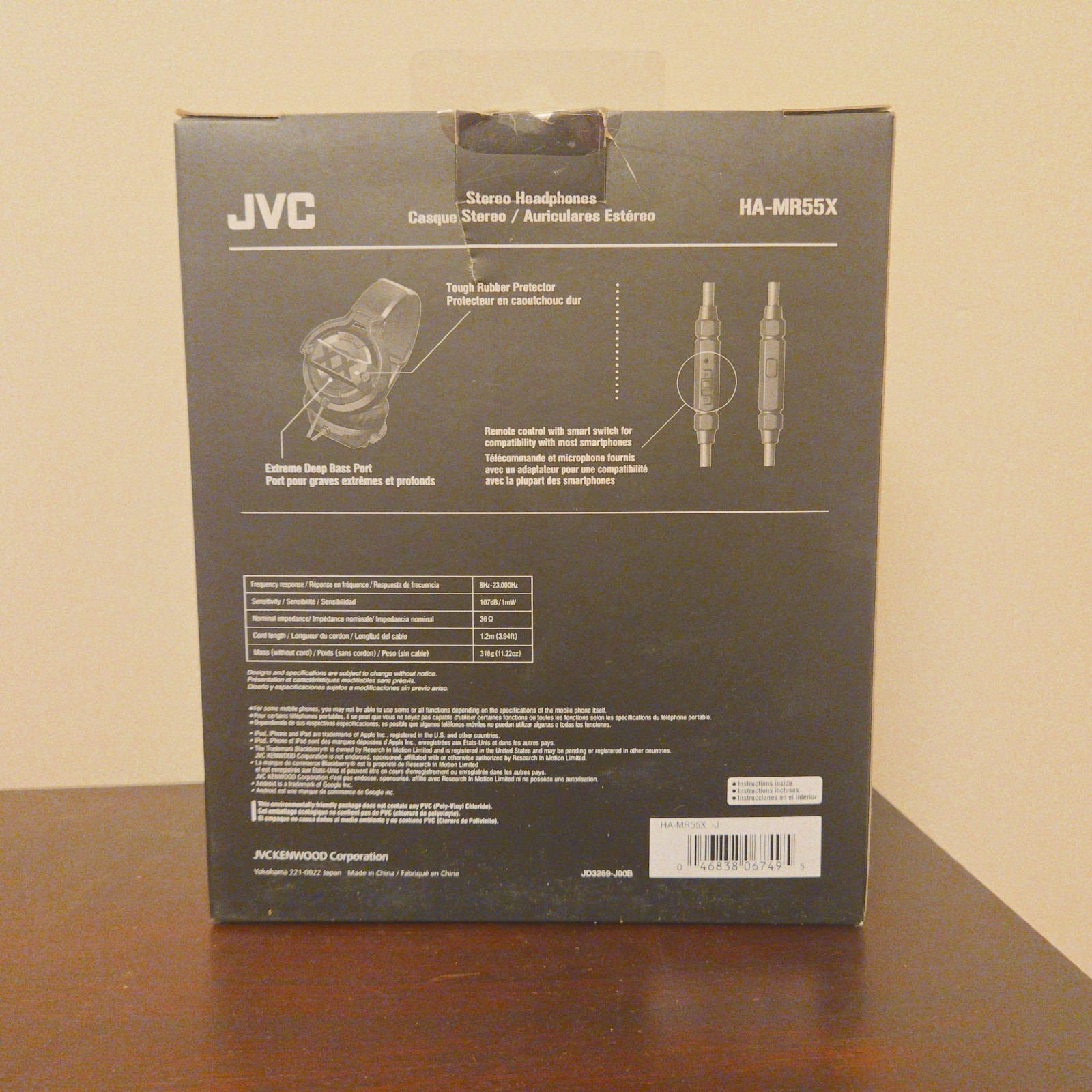 JVC Xtreme Xplosives HA-MR55X Headphones *READ*