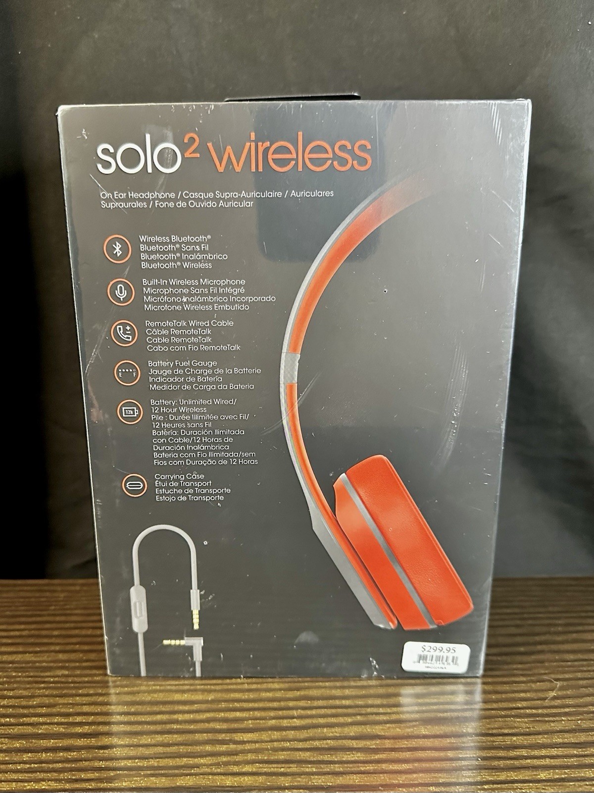 RARE NEW BEATS by Dr. Dre Solo 2 Wireless Headphones Active Collection Siren Red