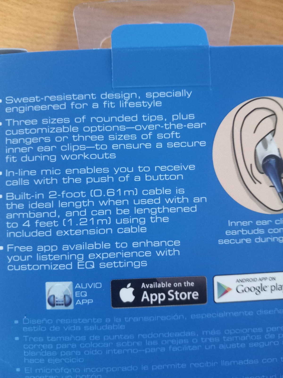 Auvio Fitness Style Earbuds 3300931 Blue/White